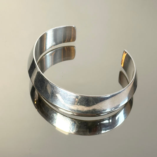 Vintage Taxco Mexican Silver Cuff Bracelet