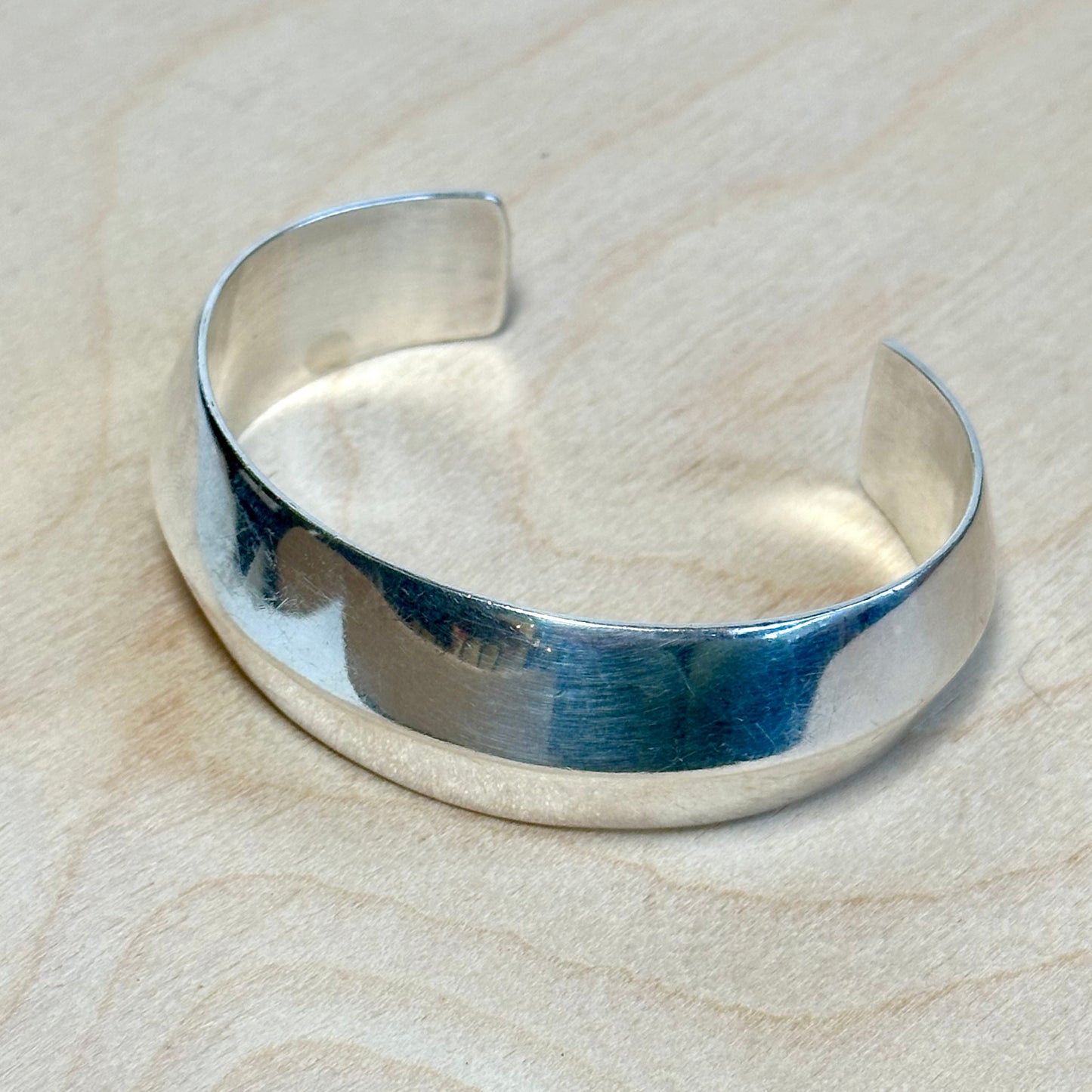 Vintage Taxco Mexican Silver Cuff Bracelet