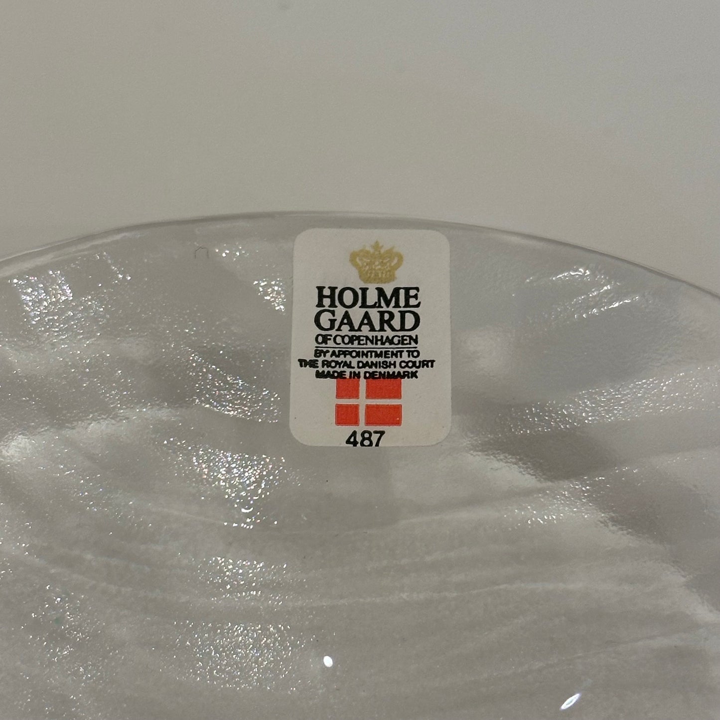 Vintage Holmegaard Glass Dish with original box