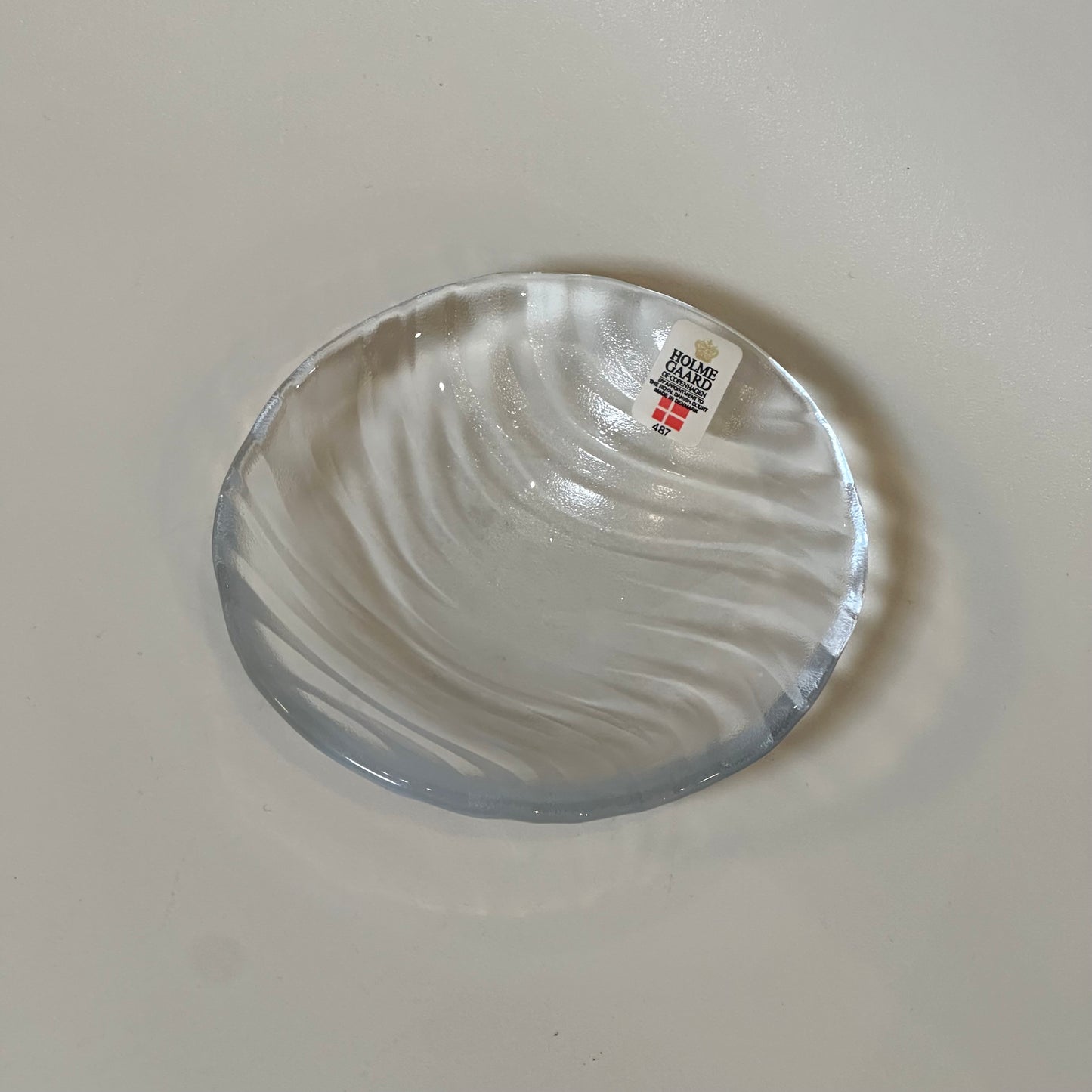 Vintage Holmegaard Glass Dish with original box