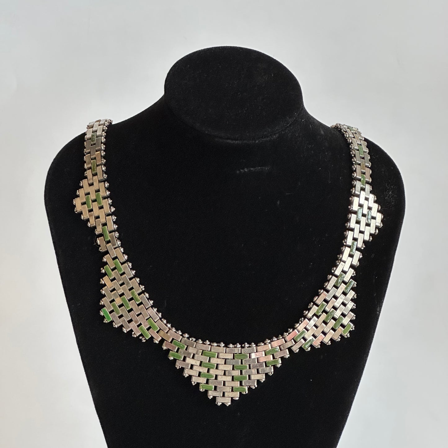 Vintage Jakob Bengel Brickwork Necklace