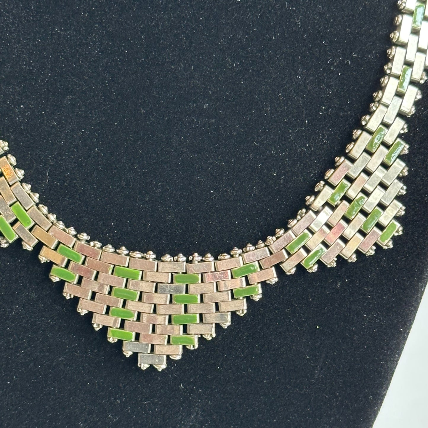 Vintage Jakob Bengel Brickwork Necklace