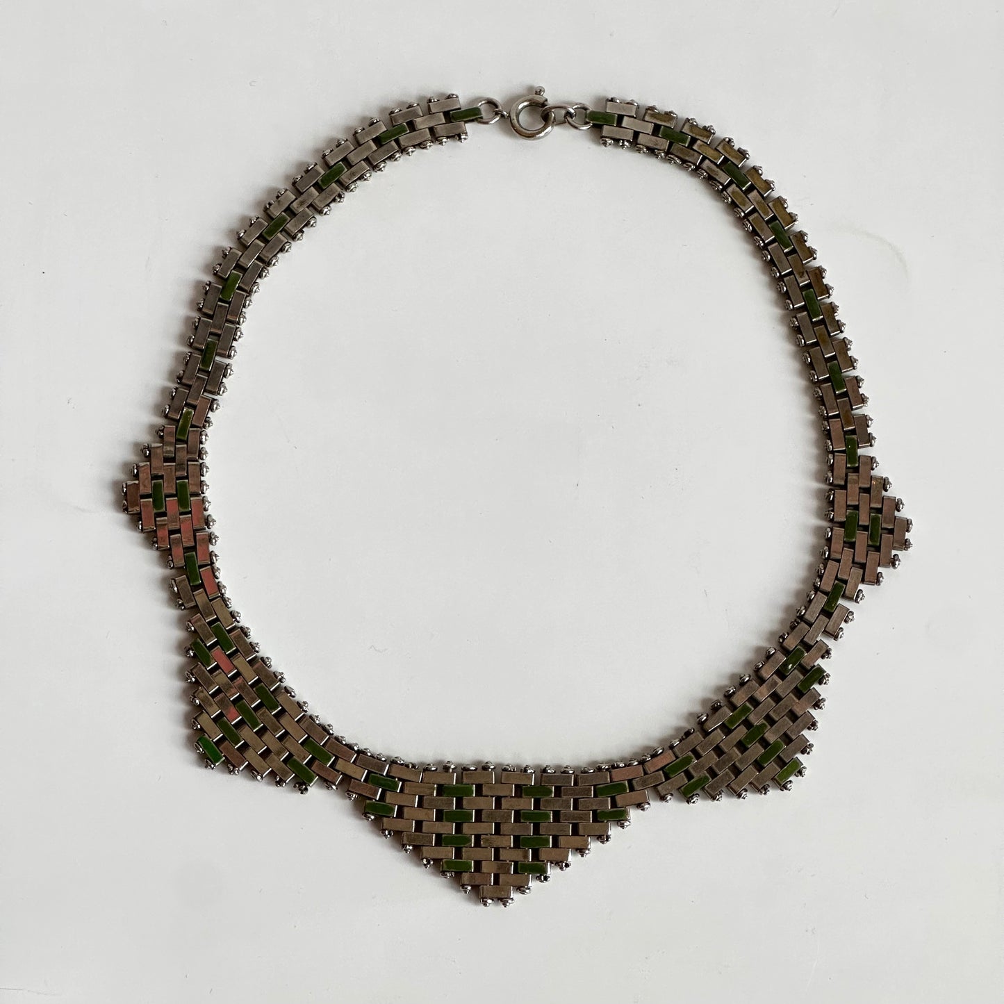 Vintage Jakob Bengel Brickwork Necklace