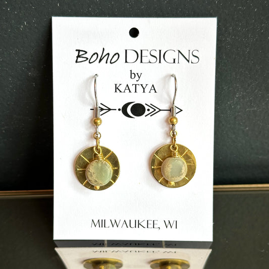 Boho Designs by Katya Earrings #37 African Opal