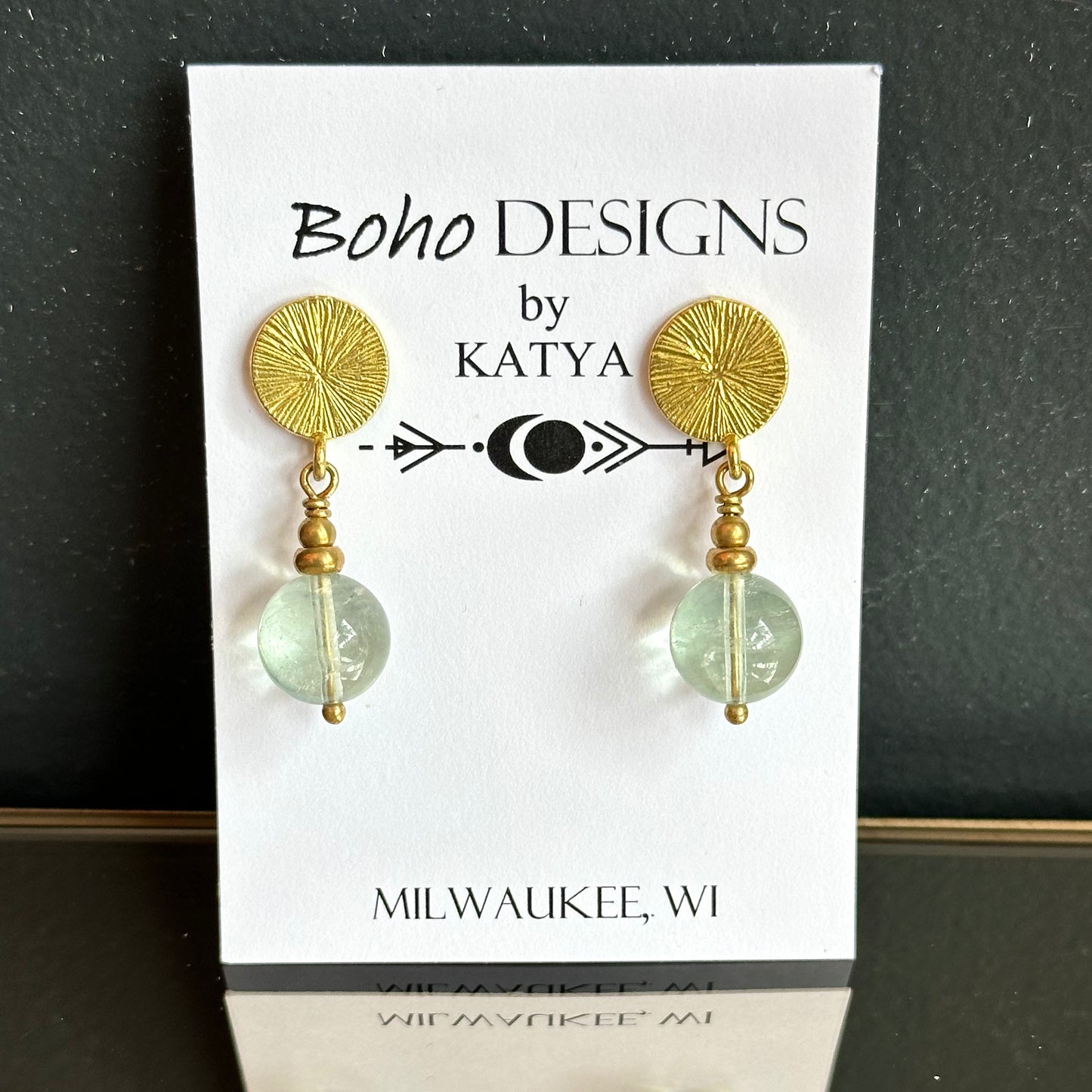 Boho Designs by Katya Earrings #35 Fluorite