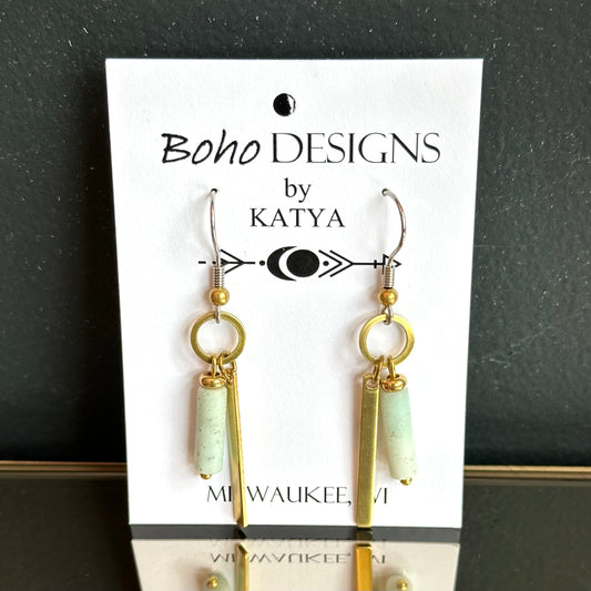 Boho Designs by Katya Earrings #28 Amazonite