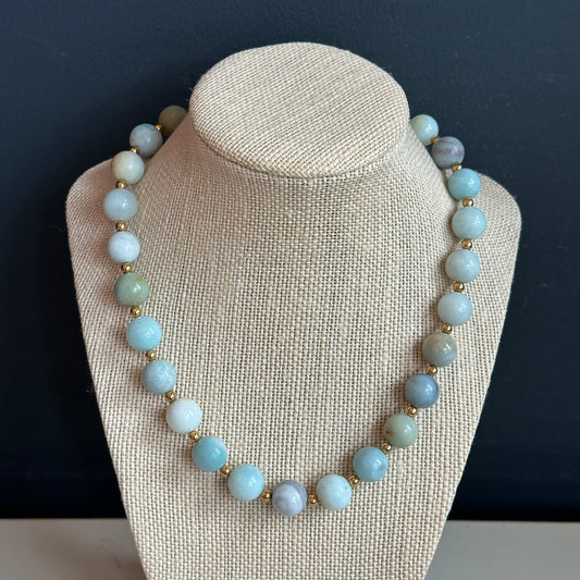 Boho Designs by Katya Amazonite Necklace Collection for Olson House
