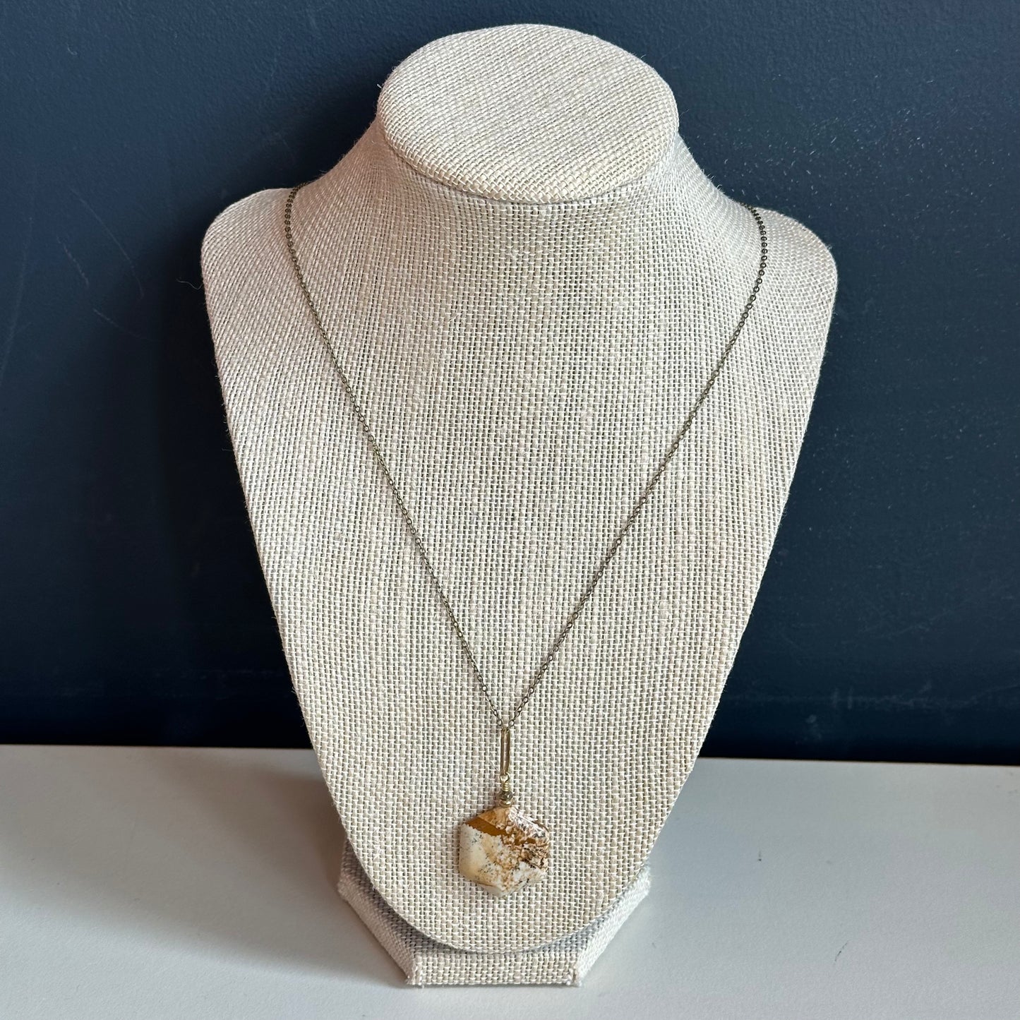 Boho Designs by Katya Necklace #3 Picture Jasper & Brass