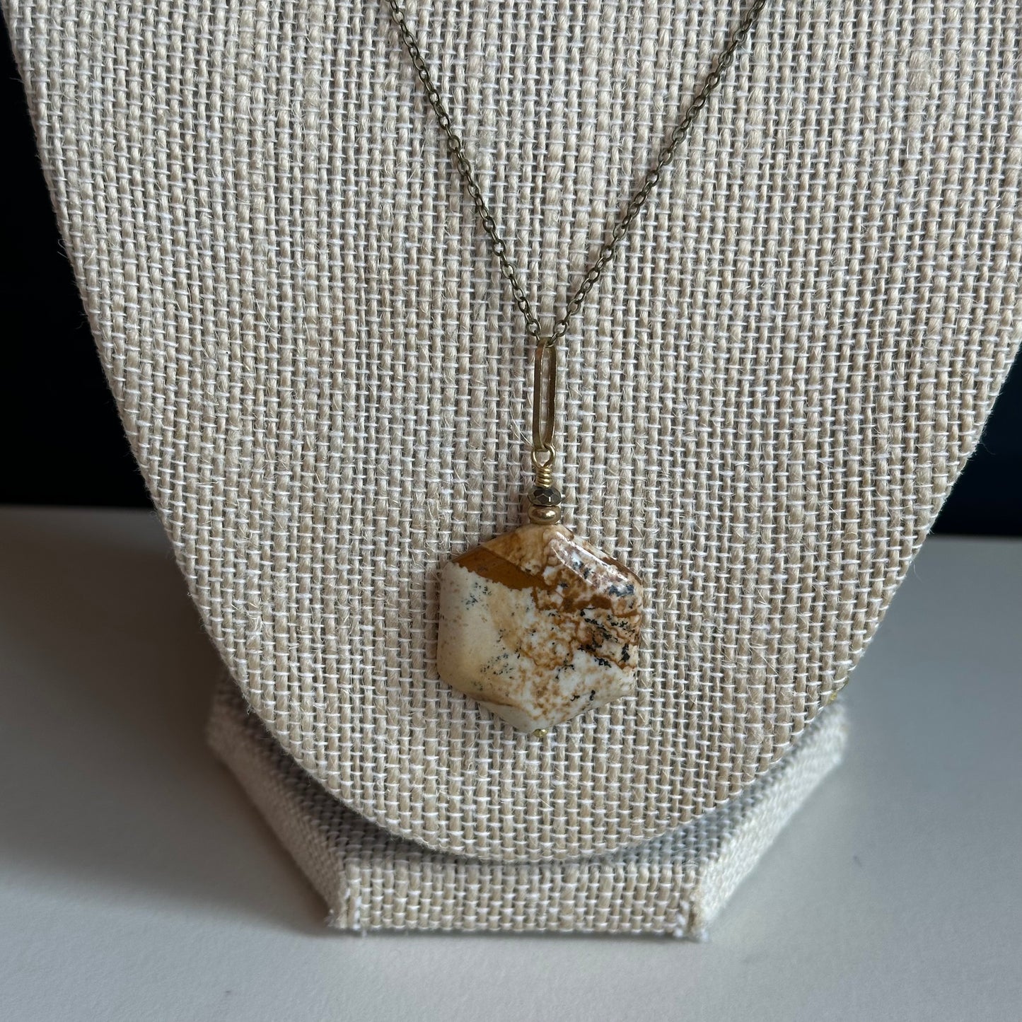Boho Designs by Katya Necklace #3 Picture Jasper & Brass