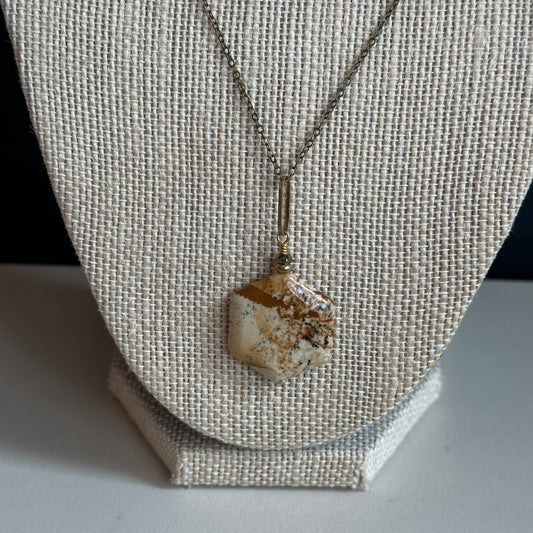 Boho Designs by Katya Necklace #3 Picture Jasper & Brass