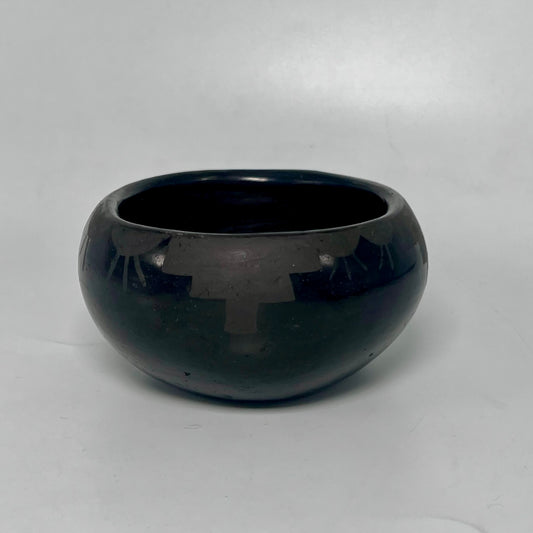 Vintage San Ildefonso Blackware Bowl