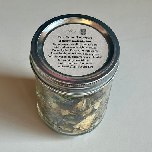 Alice’s Garden For Your Sorrows Tea.