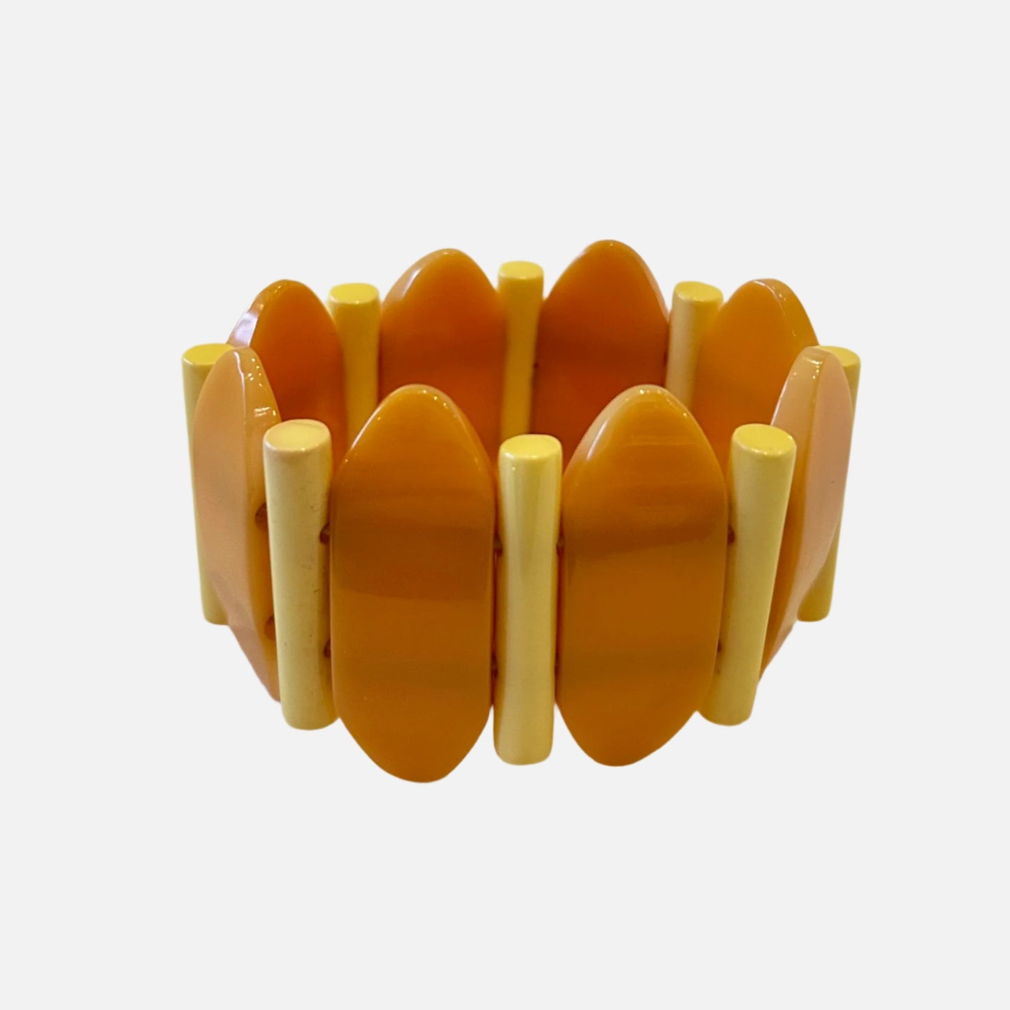 Vintage Catalin (Bakelite) Elastic Bracelets