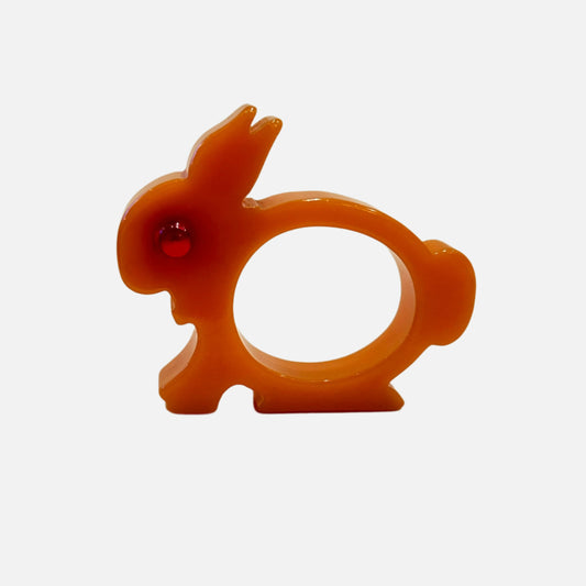 Vintage Catalin (Bakelite) Bunny Napkin Ring