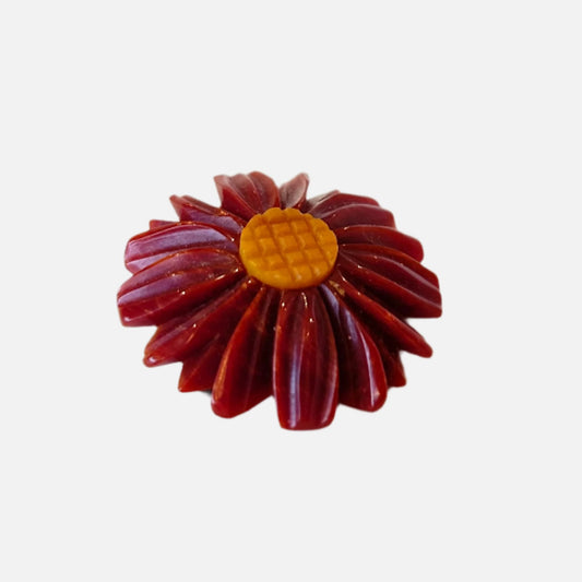 Vintage Bakelite Daisy Lapel Pins