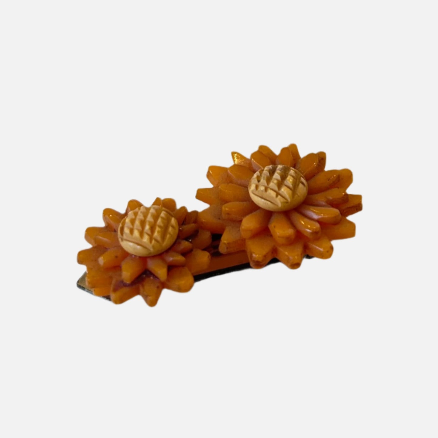 Vintage Bakelite Daisy Lapel Pins