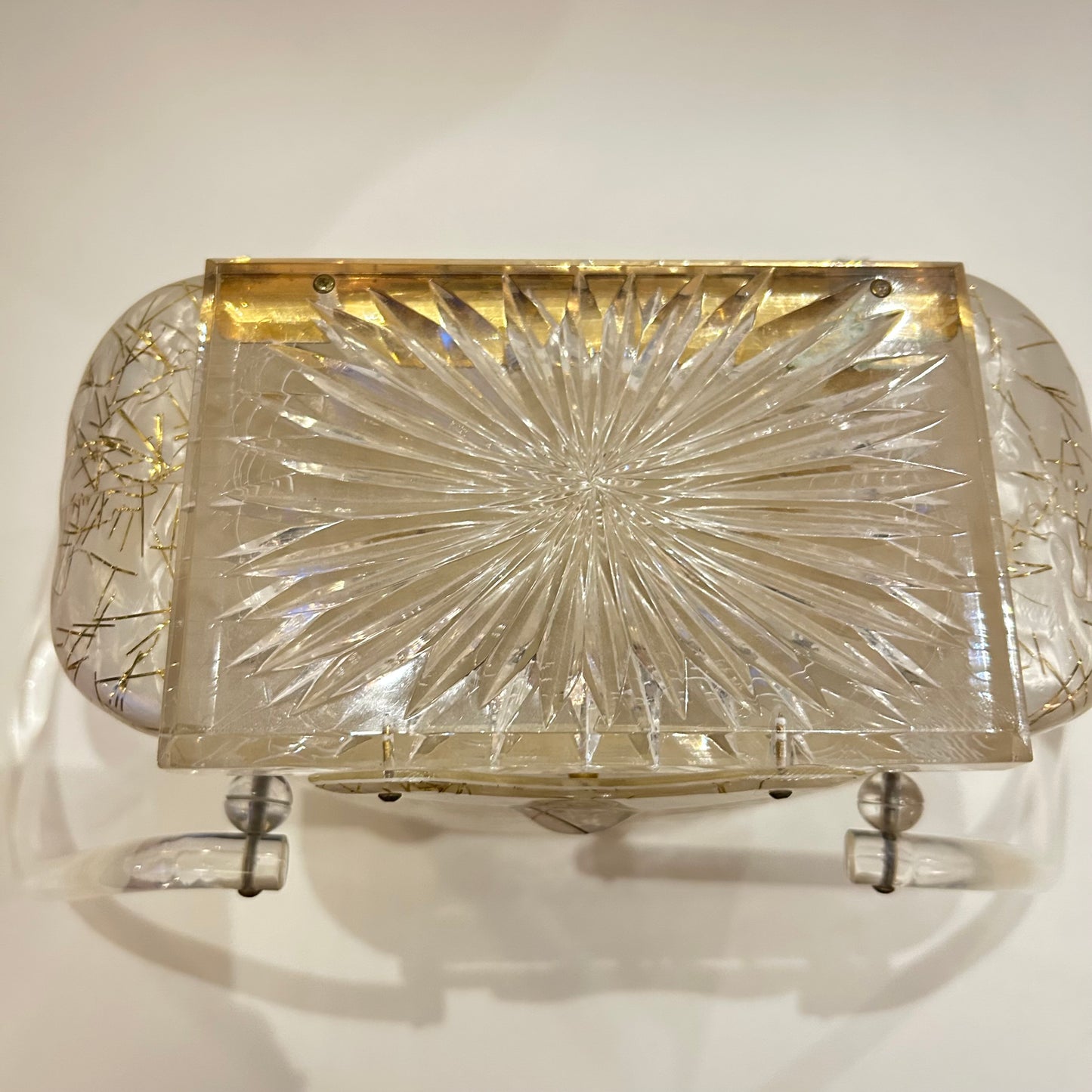 Vintage Gilli Originals New York "Tinsel" Lucite Purse (1132b)