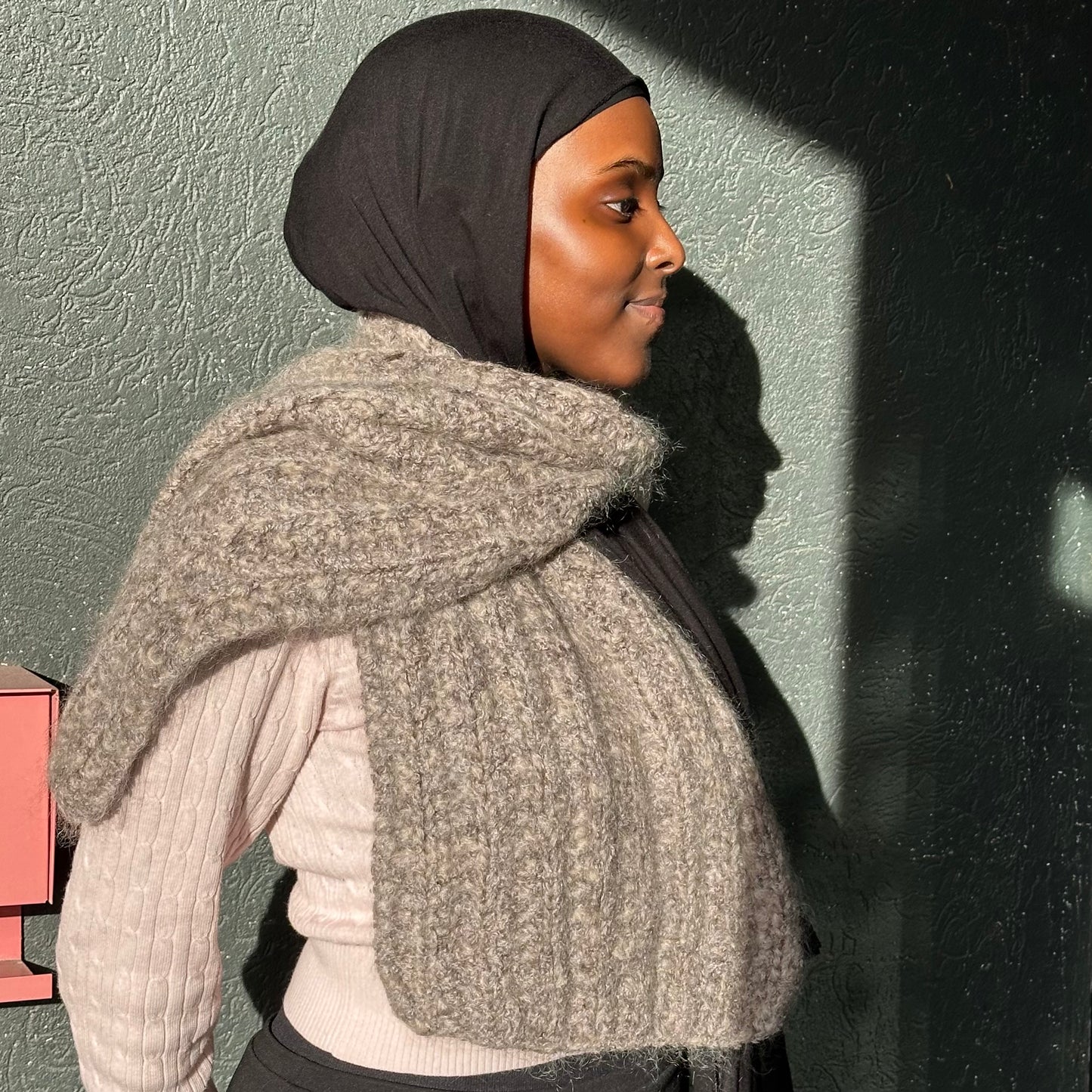 Percy Knits Wide Scarf