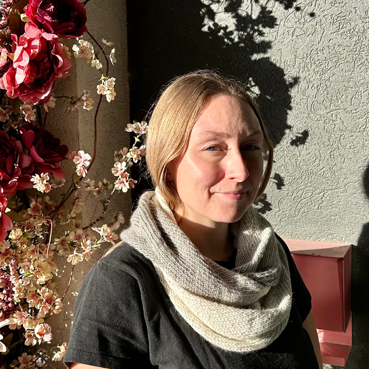 Percy Knits Diagonal Ombre Cowl Scarf