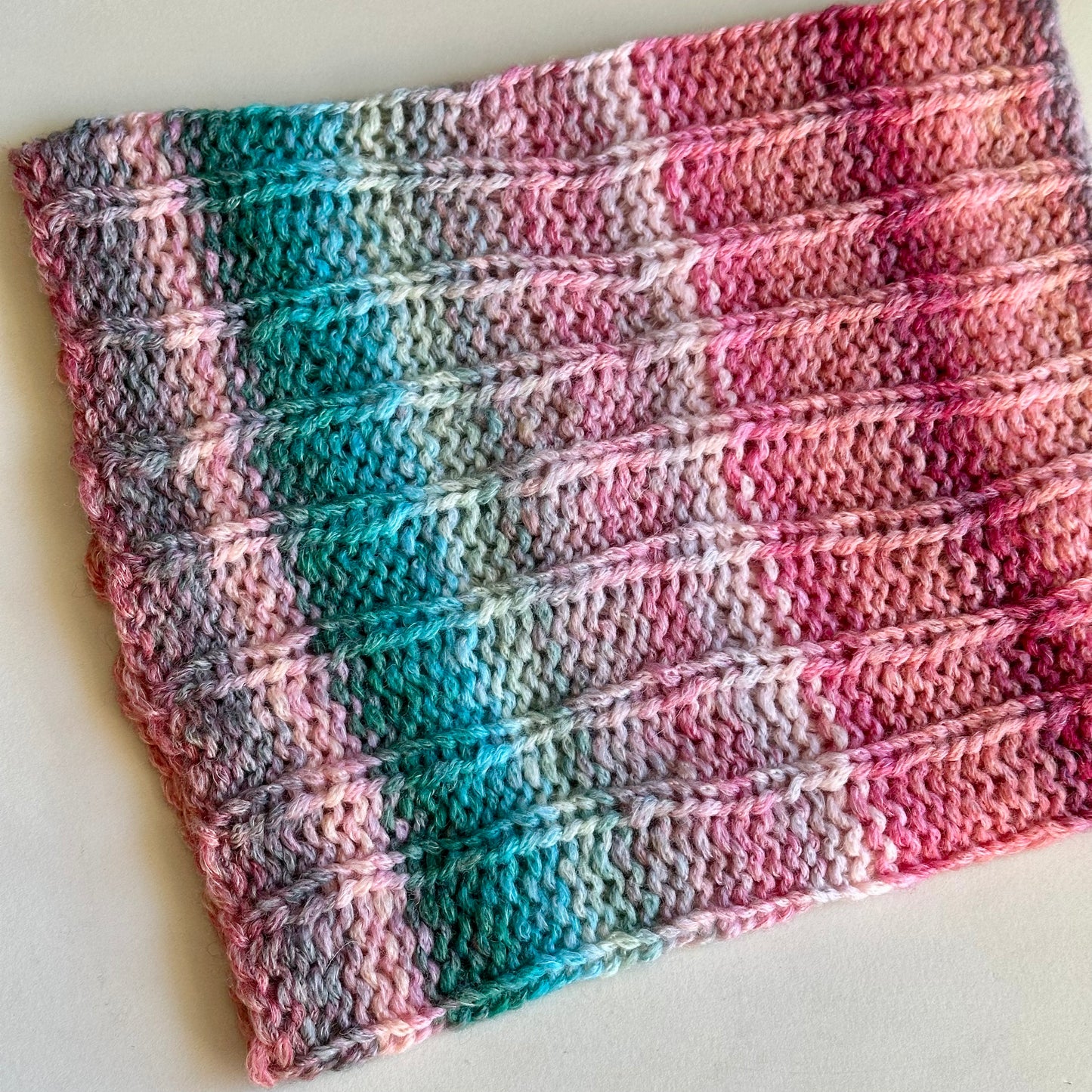 Percy Knits Rainbow Cowl Scarf