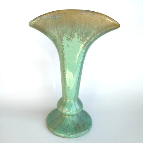 Vintage Fulper Crystalline Fan Vase