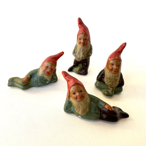 Vintage German Ceramic Gnomes