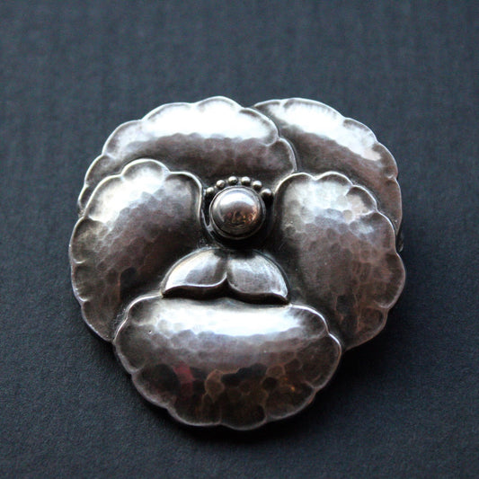 Vintage Georg Jensen Pansy Brooch #113