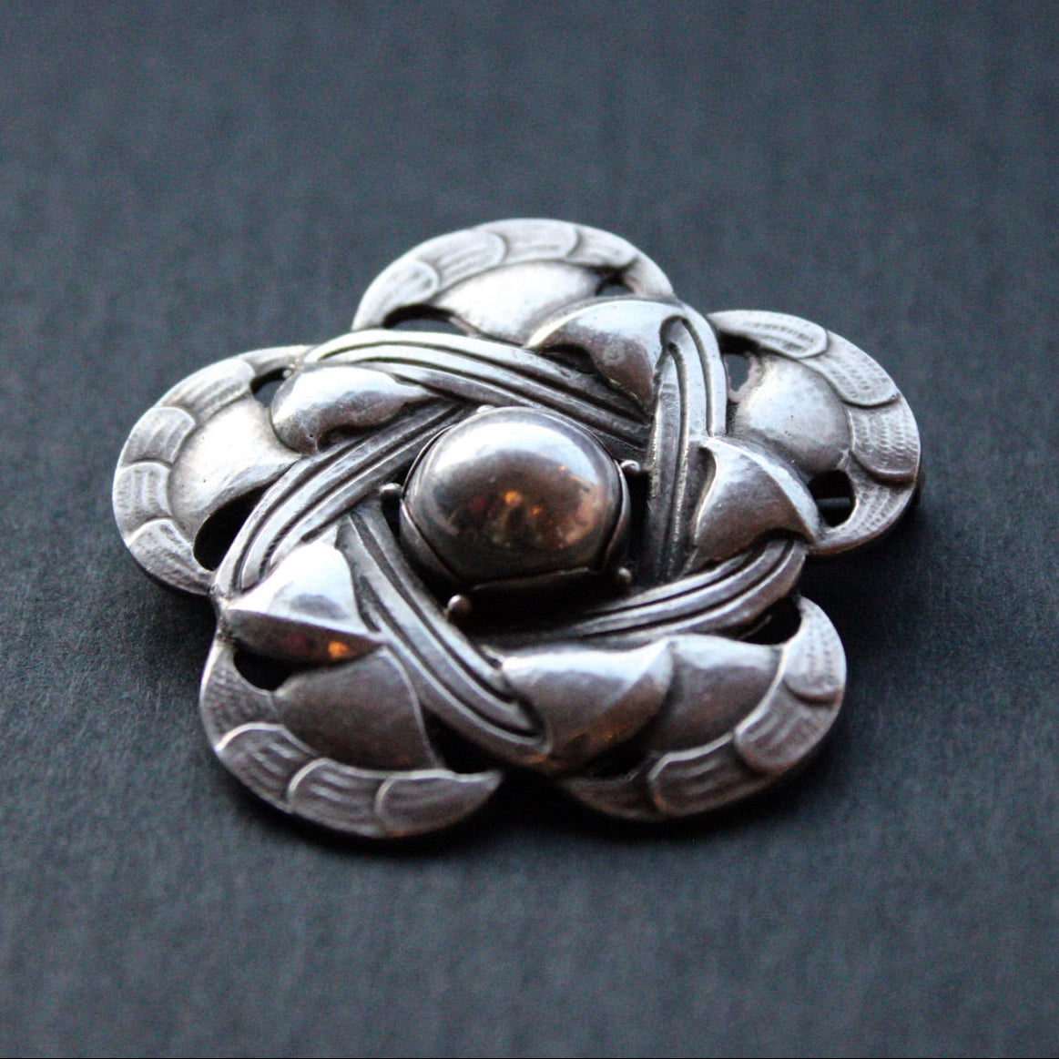 Vintage Georg Jensen Knot Brooch #12