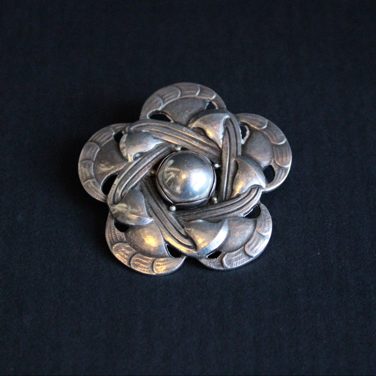 Vintage Georg Jensen Knot Brooch #12