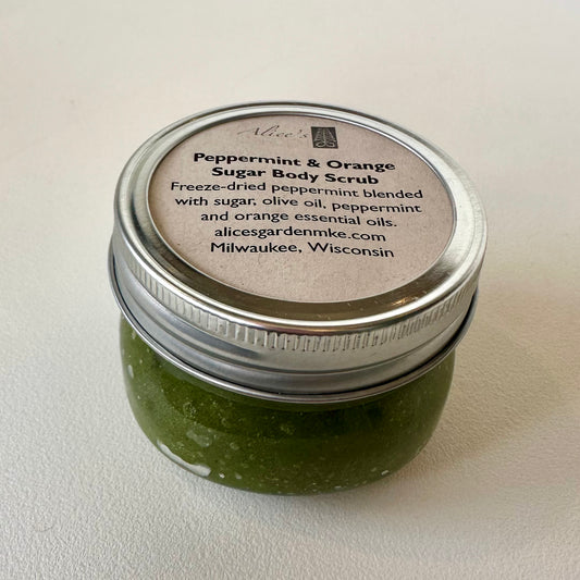 Alice's Garden Peppermint & Orange Sugar Body Scrub