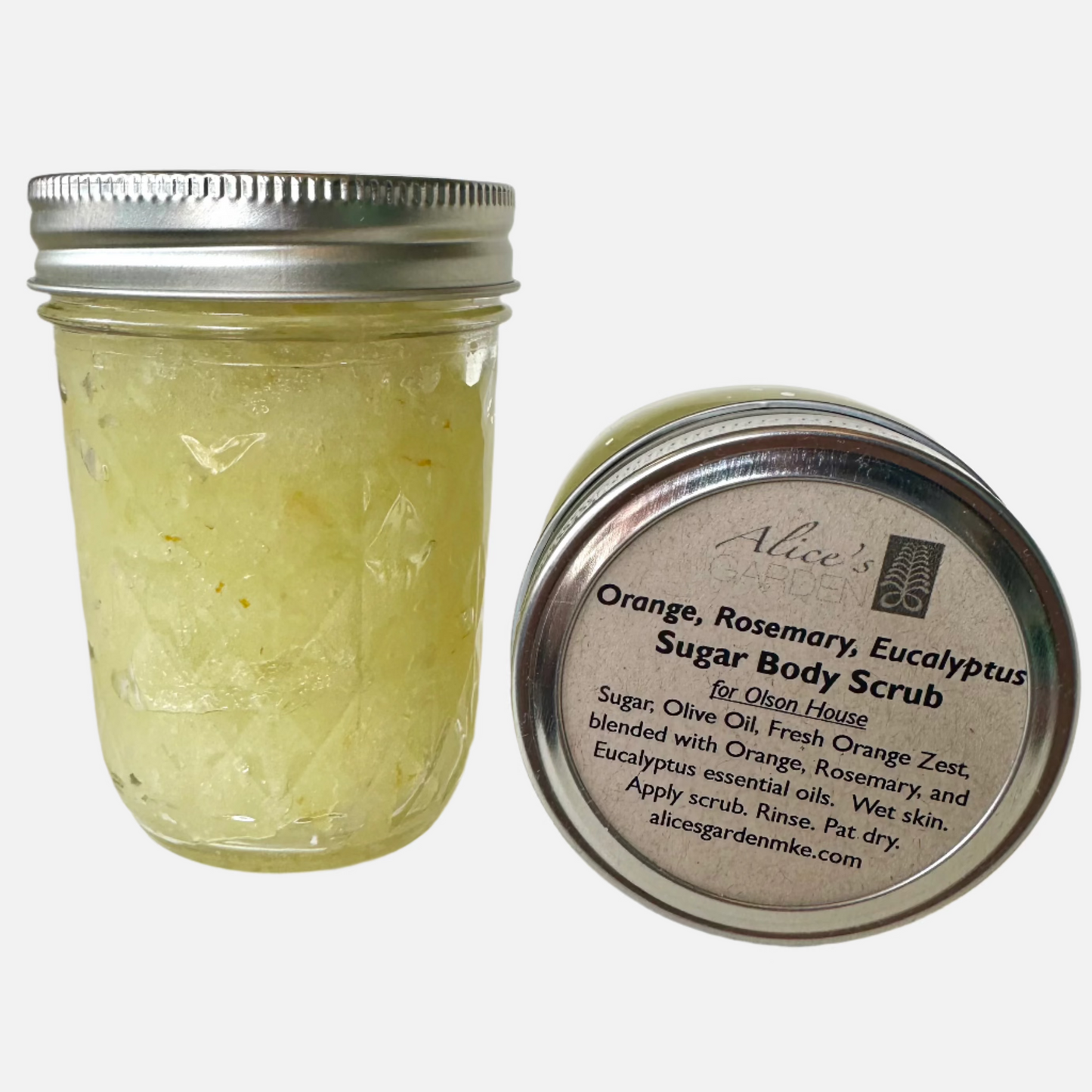 Alice's Garden Orange, Rosemary, Eucalyptus Body Scrub