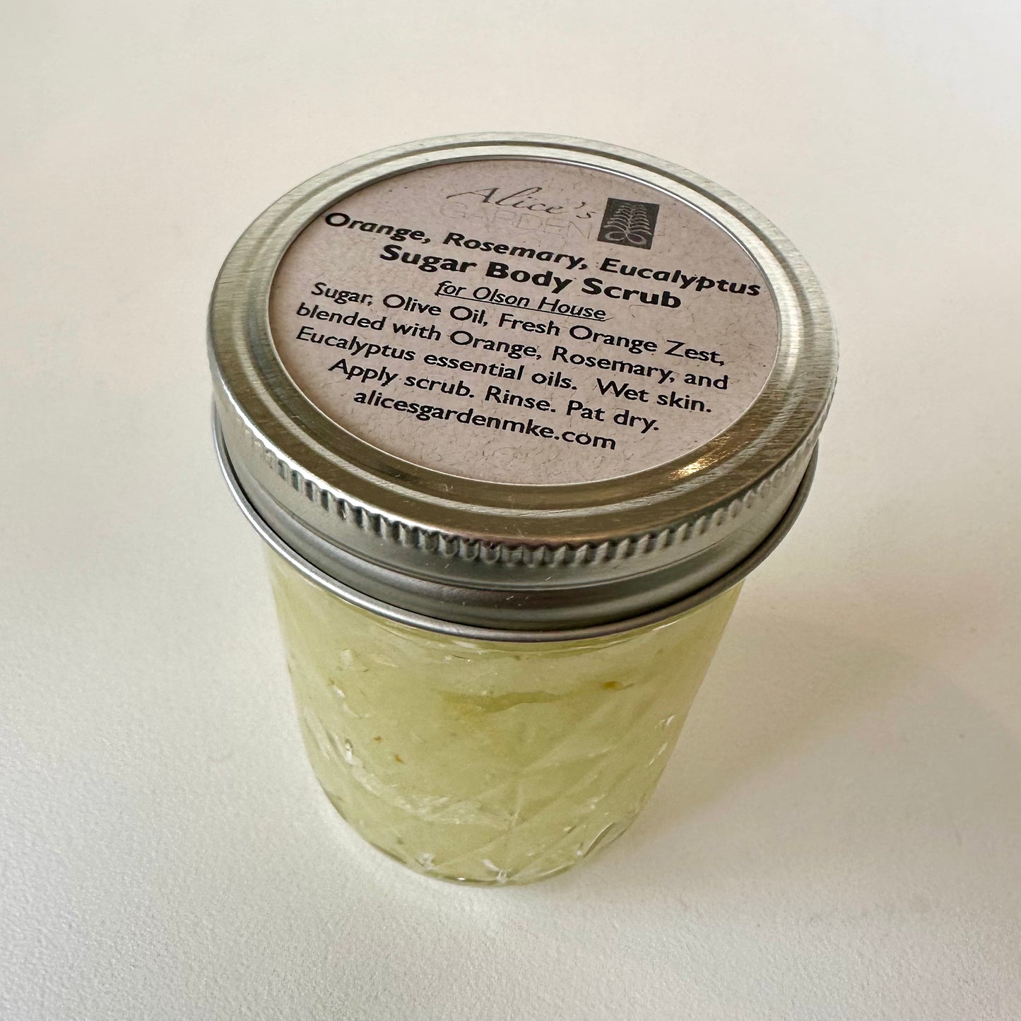 Alice's Garden Orange, Rosemary, Eucalyptus Body Scrub