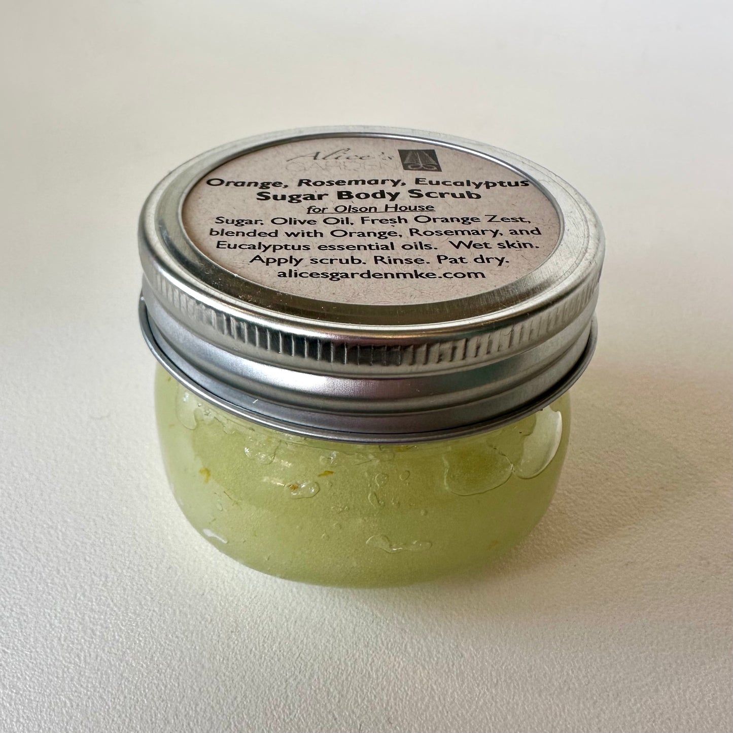 Alice's Garden Orange, Rosemary, Eucalyptus Body Scrub