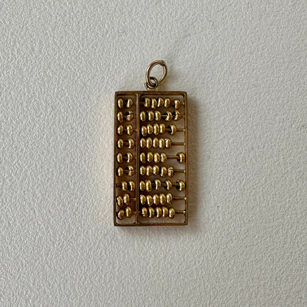 Vintage 14k Gold Abacus Pendant (12)