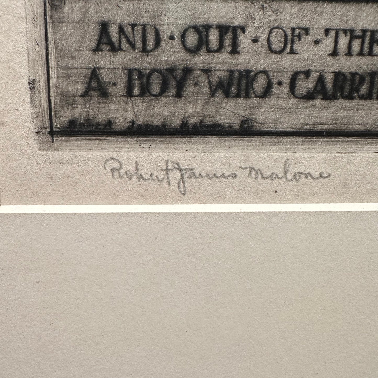 Vintage Robert James Malone "And Out Of The Night Came..."