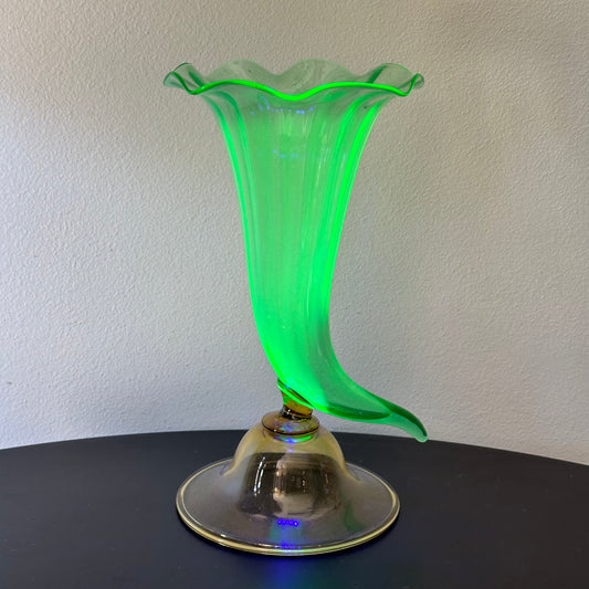 Vintage Frederick Carder Steuben Cornucopia Vase