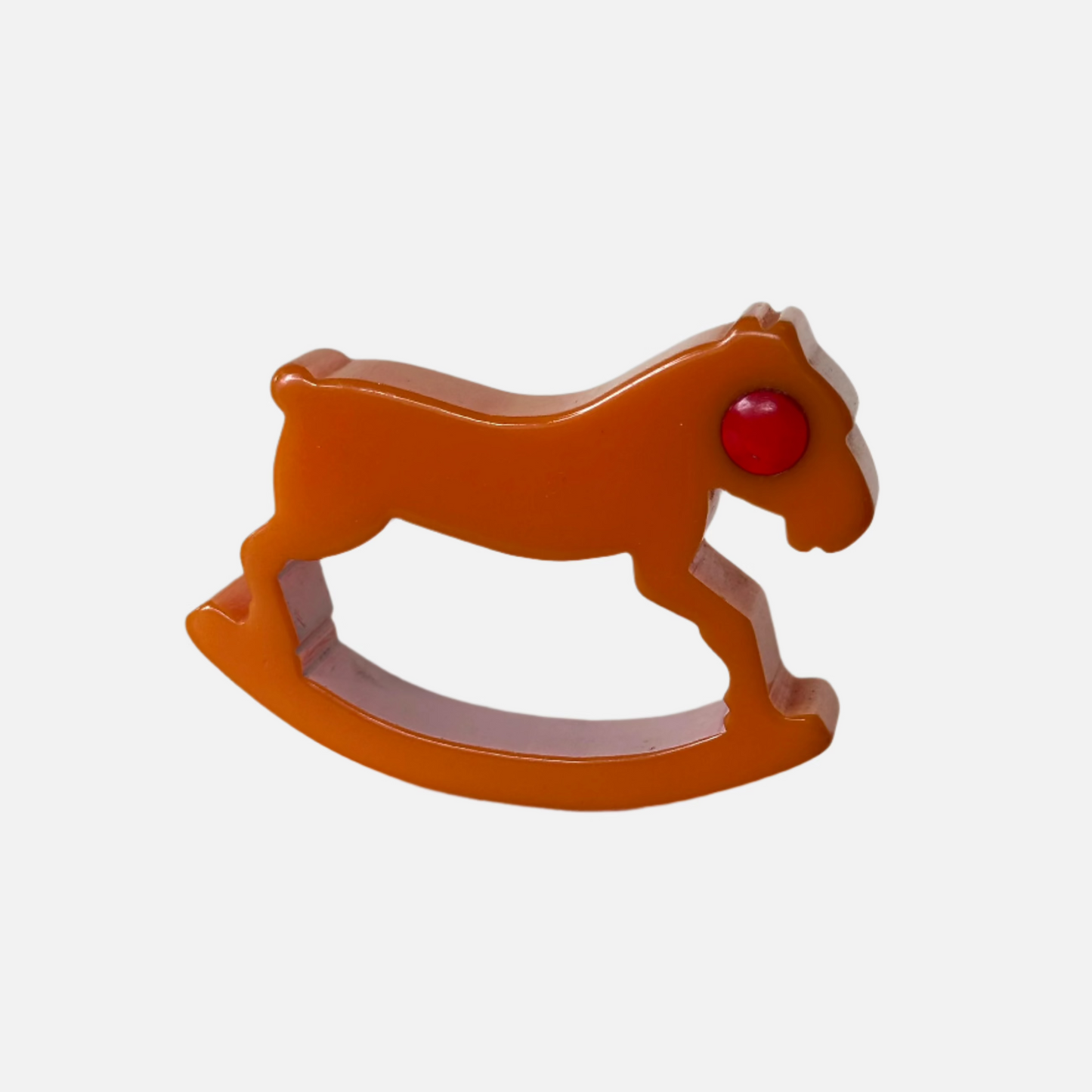 Vintage Catalin (Bakelite) Rocking Horse Napkin Ring