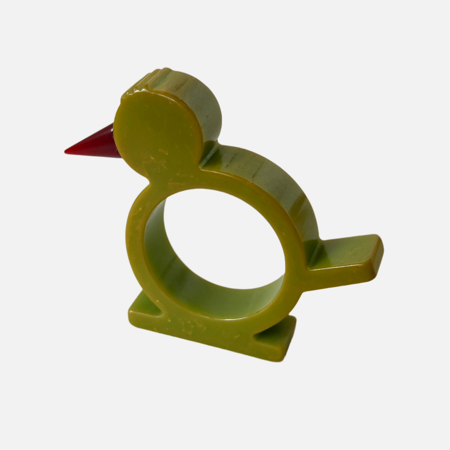 Vintage Catalin (Bakelite) Bird Napkin Ring