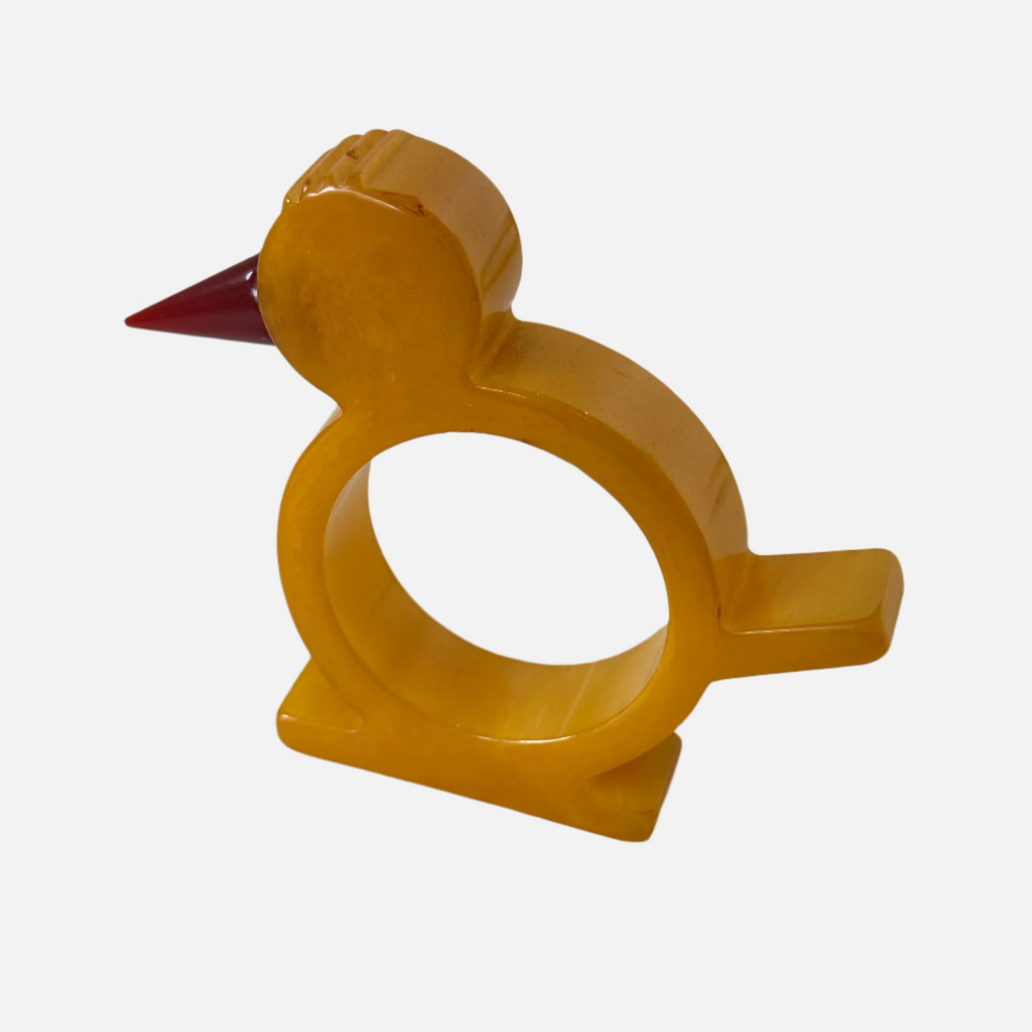 Vintage Catalin (Bakelite) Bird Napkin Ring