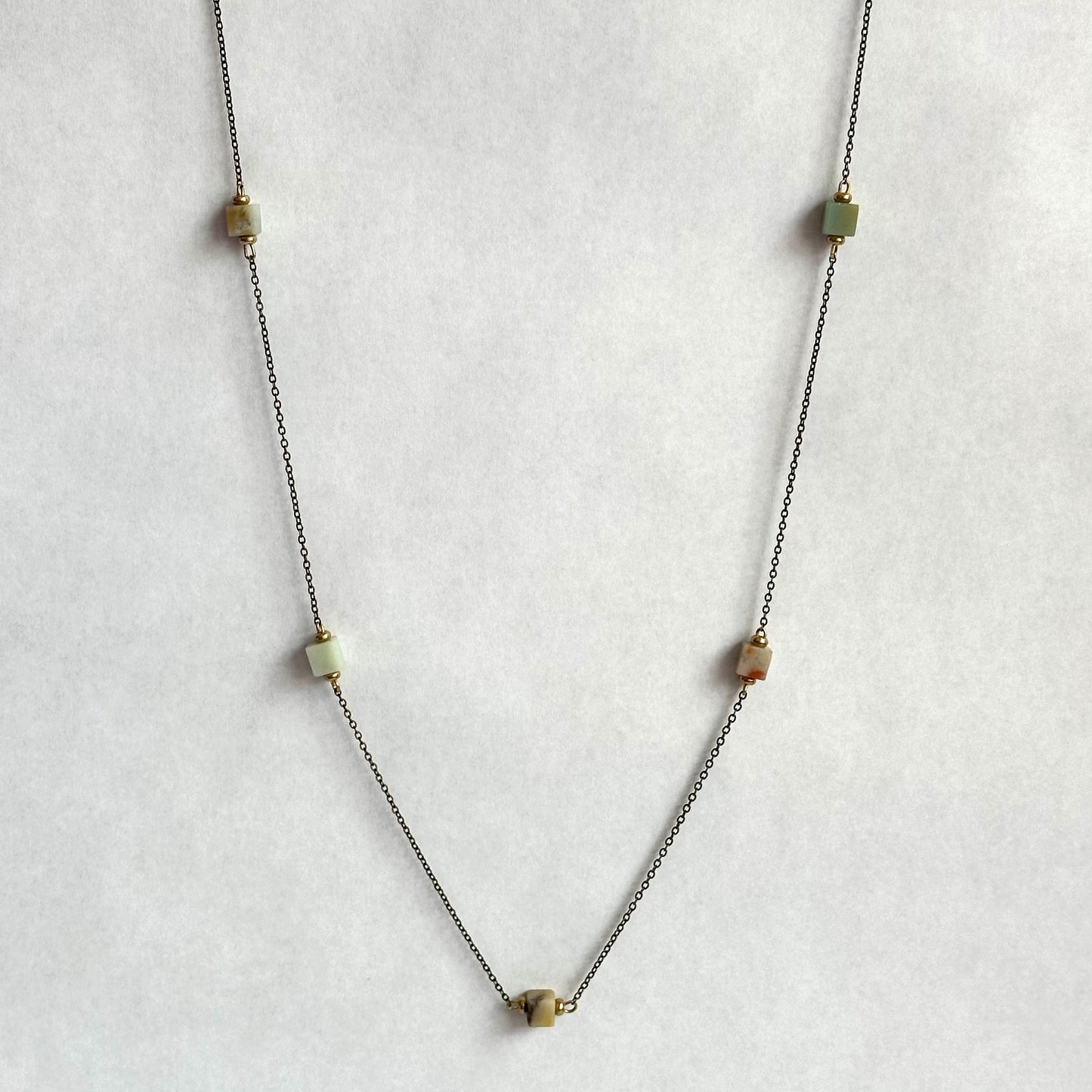 Boho Designs by Katya Amazonite Necklace Collection for Olson House