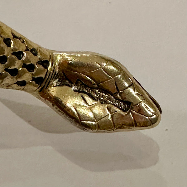 Vintage Gold Whiting & Davis Co. Snake Bracelet/Cuff