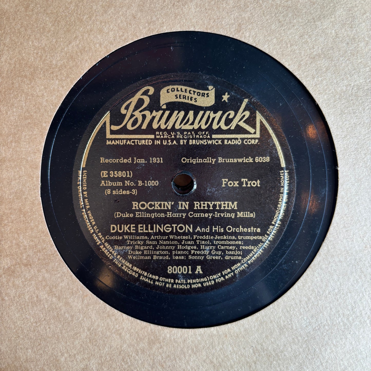 Vintage Ellingtonia Volume 1 78 RPM Album Set