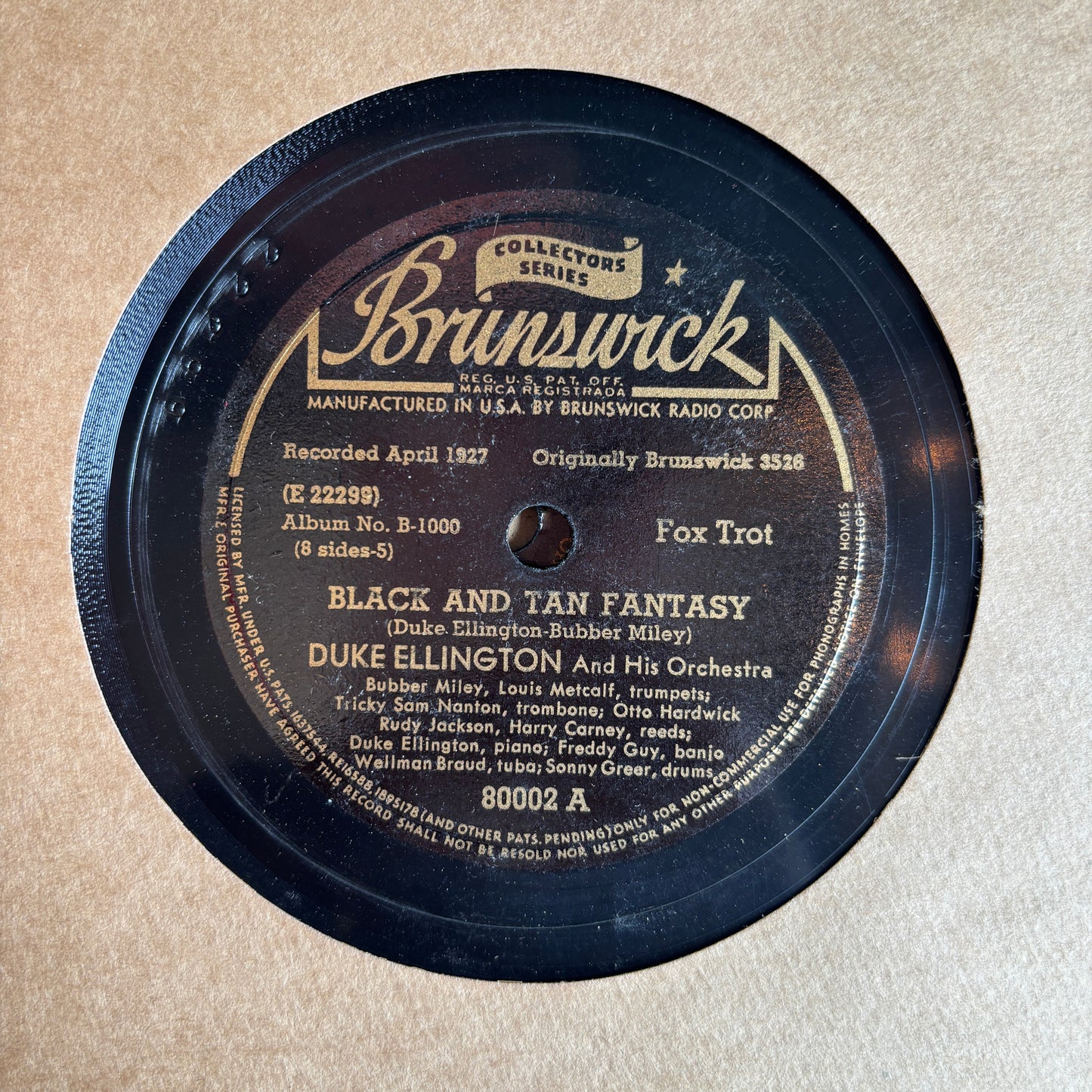 Vintage Ellingtonia Volume 1 78 RPM Album Set