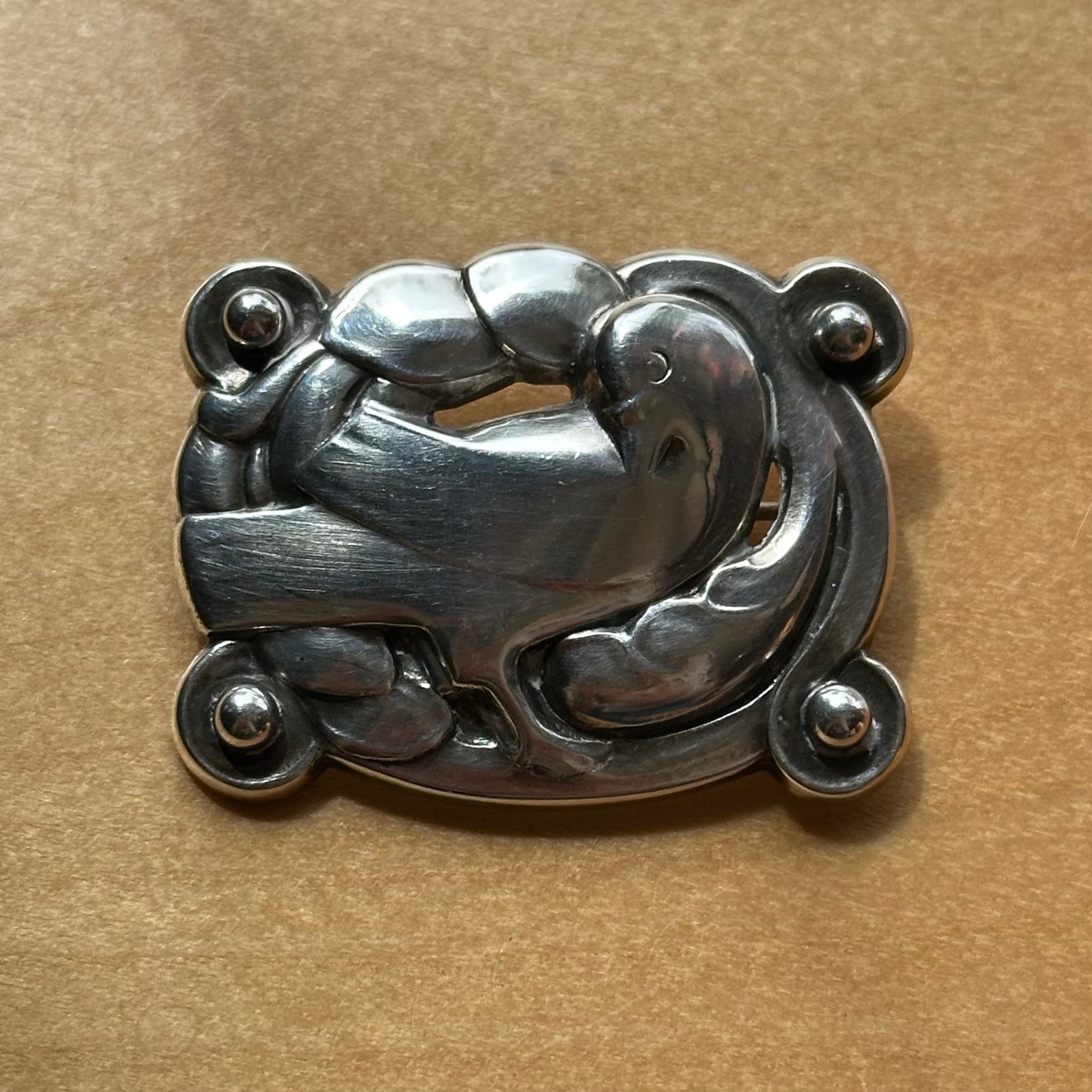 Vintage Georg Jensen Dove Brooch #204