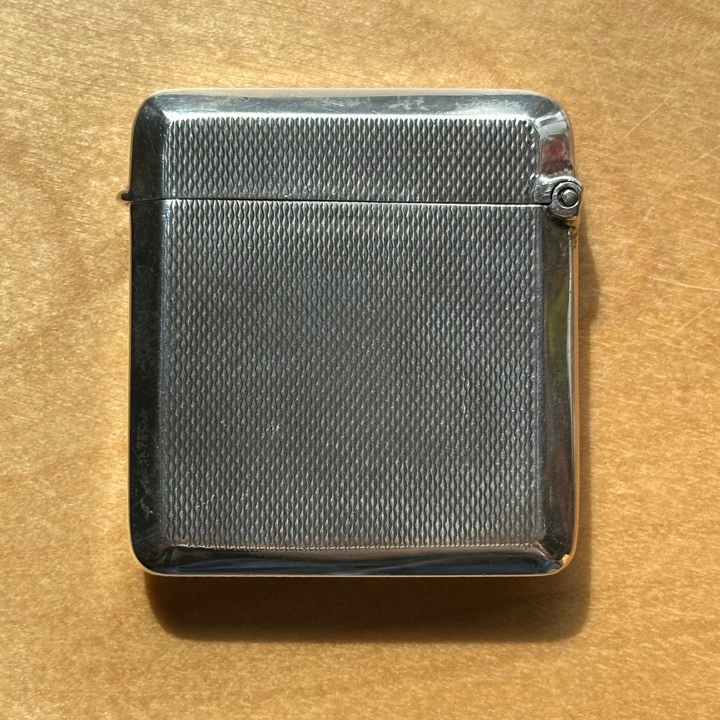 Vintage 1923 Sterling Silver Monogram Match Case