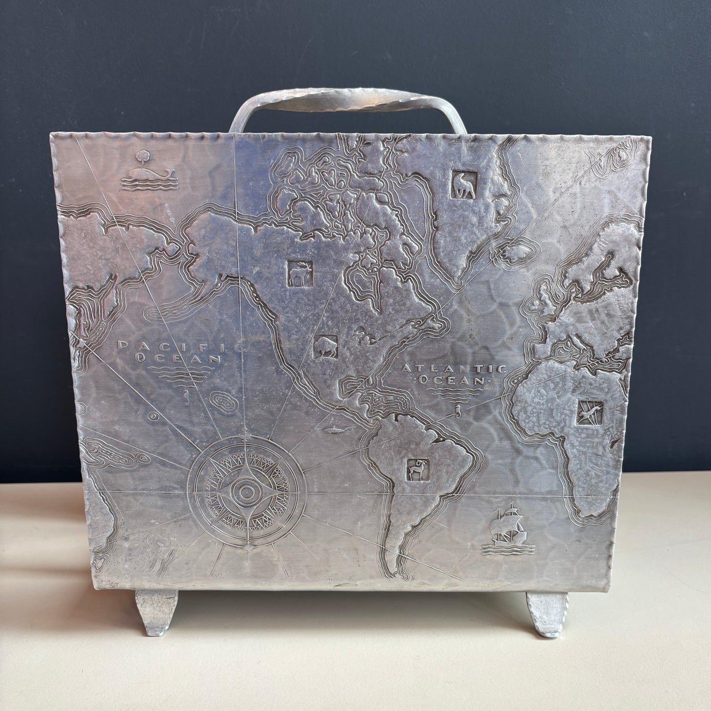 Vintage 1930's Arthur Armour Magazine Rack/Record Holder