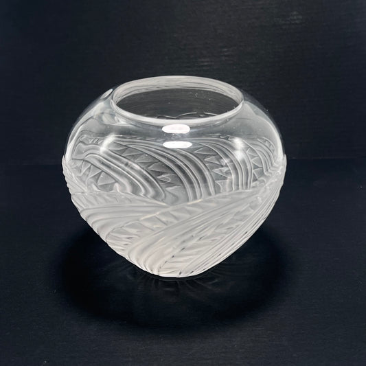 Lalique Crystal "Zagora" Vase