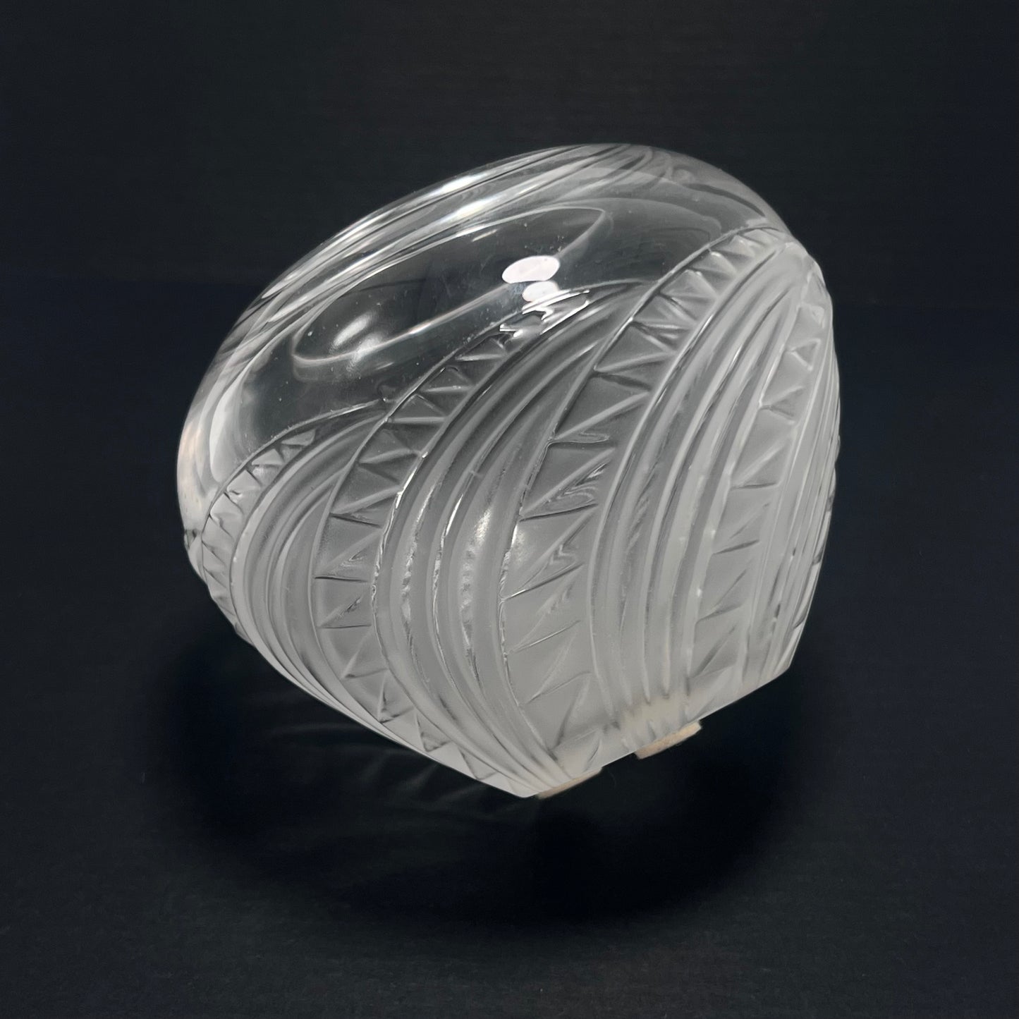 Lalique Crystal "Zagora" Vase