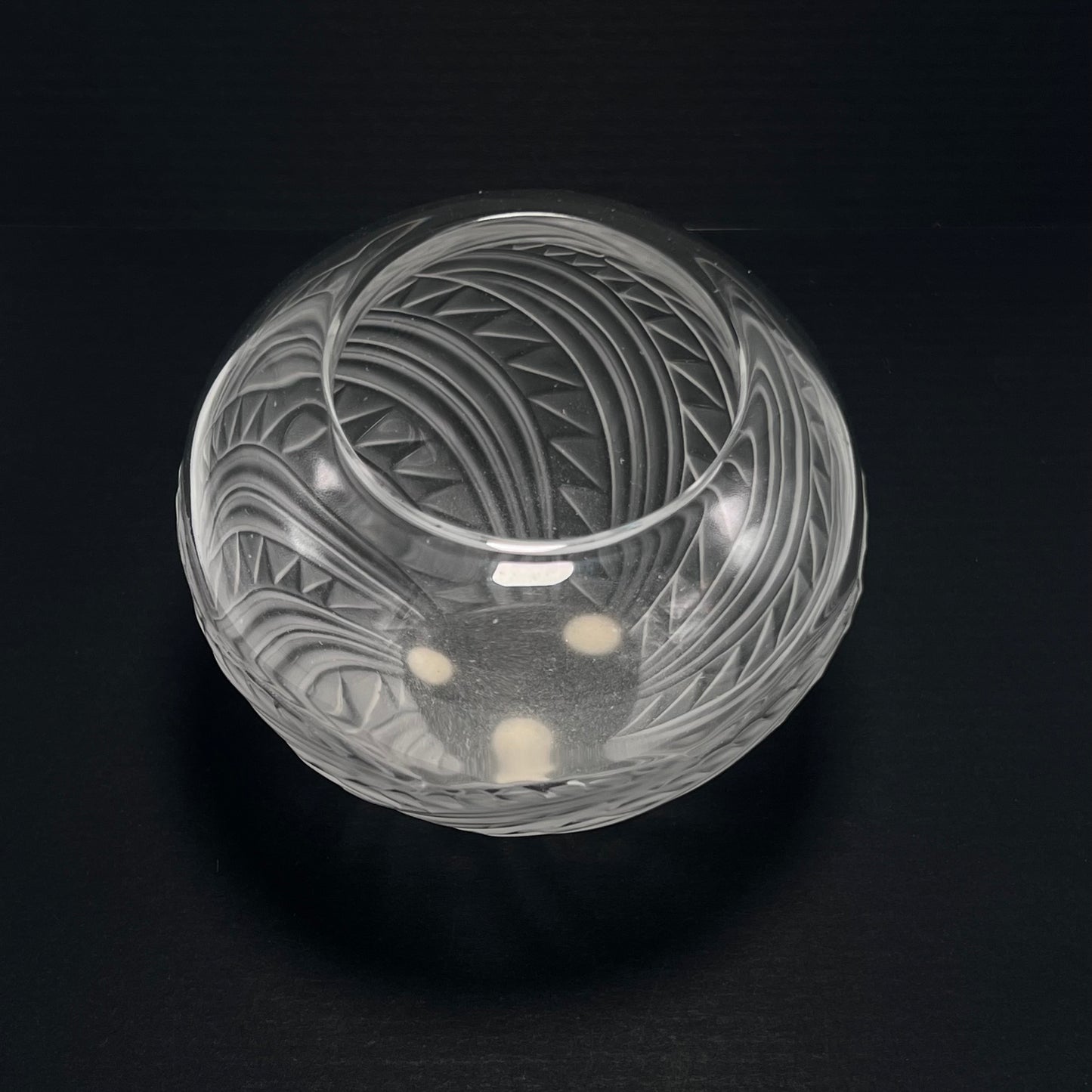 Lalique Crystal "Zagora" Vase