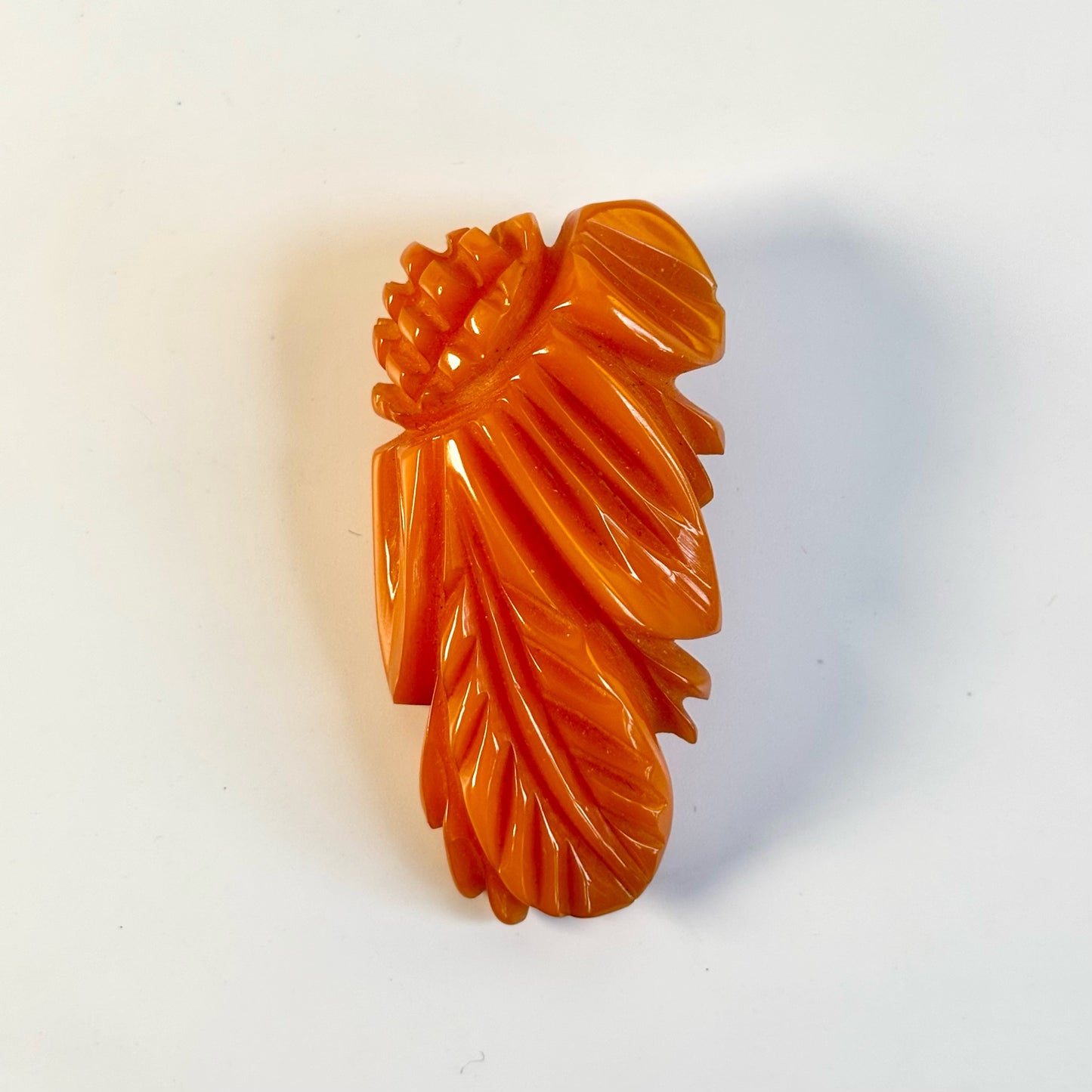 Vintage Bakelite Butterscotch Pineapple Lapel Pin